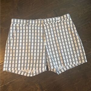 Banana Republic Black and White Geometric Womens Shorts